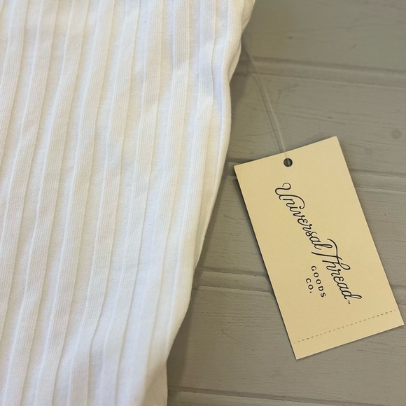 Universal Thread White Ribbed Tank Top - Picture 3 of 11